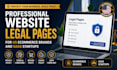 write website legal pages for US ecommerce brands