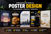 create elegant invitation poster design
