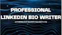 write your professional linkedin bio using ai
