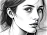draw a professional charcoal sketch portrait from your image