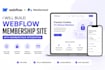 create a webflow membership website with memberstack