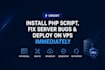 install PHP script fix bugs and setup database professionally