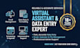 provide professional data entry and virtual assistant services
