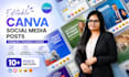 design editable canva social media posts