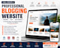 develop a responsive personal or business blog website