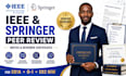apply as peer review invite in ieee elsevier springer for eb1 eb1a