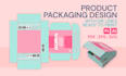 do custom box packaging dieline cut lines and design