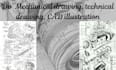 do mechanical drawing, technical drawing and cad illustration