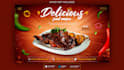 shawarma poster design promote