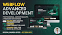 build custom webflow landing page, business website with cms