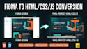 convert figma to HTML CSS javascript responsive website
