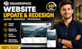 update squarespace, redesign and fix your squarespace website for conversions