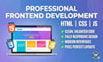 build a responsive modern website using HTML CSS and javascript