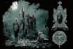 draw detailed pointillism darkart with gothic comic style