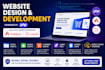 create a modern custom PHP website, full stack developer