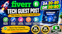 build tech backlinks via tech guest post on high da tech sites to rank blogs