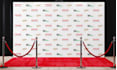 design backdrop, step and repeat banner for trade show booth