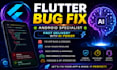 fix flutter app bugs and UI issues using ai power