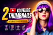 design the best youtube video thumbnail HD