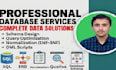 design sql databases, er diagrams, and write queries