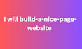build a nice page website