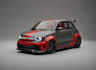 futuristic compact car for product animation,wide bodykit,cgi automotive render