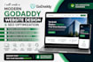 create a modern godaddy website design and SEO optimization