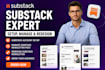 substack account, manage substack newsletter post, redaesign substack newsletter