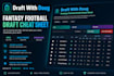 provide a premium fantasy football draft cheat sheet app