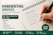 write your message in beautiful real handwriting