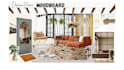 create boho interior design mood boards