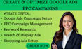 optimized google ads adwords ppc campaign gmc lead generation ecommerce expert