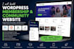 build a wordpress membership and online community website