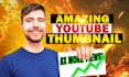 design amazing youtube thumbnail