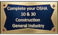 osha 10 30 constructions safety training