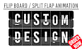 create any scrolling digit or airport flip board animation