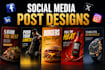 design modern social media posts for instagram and facebook