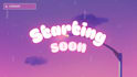 purple pink sunset stream overlay