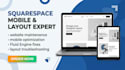 fix squarespace mobile responsive layout and optimize fluid engine design