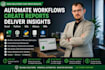 automate workflows using excel, python, sql and alteryx