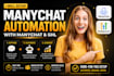 setup manychat automation manychat chatbot ghl