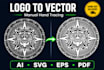 manually convert your logo or image to vector file svg ai eps