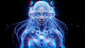 create a futuristic cyberpunk ai avatar or video intro