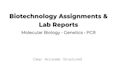create biotechnology research and academic summaries