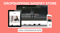 design redesign your shopify store and build a professional dropshipping store