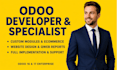 fix customize develop odoo open erp system module crm website design