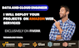 set up AWS data engineering services, pipelines, etl workflows