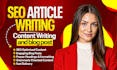 do SEO article writing, content writing and blog post