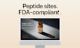 design a custom peptide website with template customization