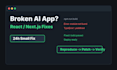 fix bugs in your ai generated react next js app